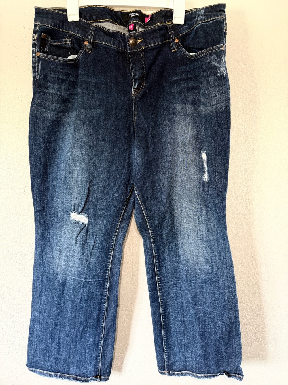 Woman’s Plus Size 22 regular Torrid Distressed Jeans